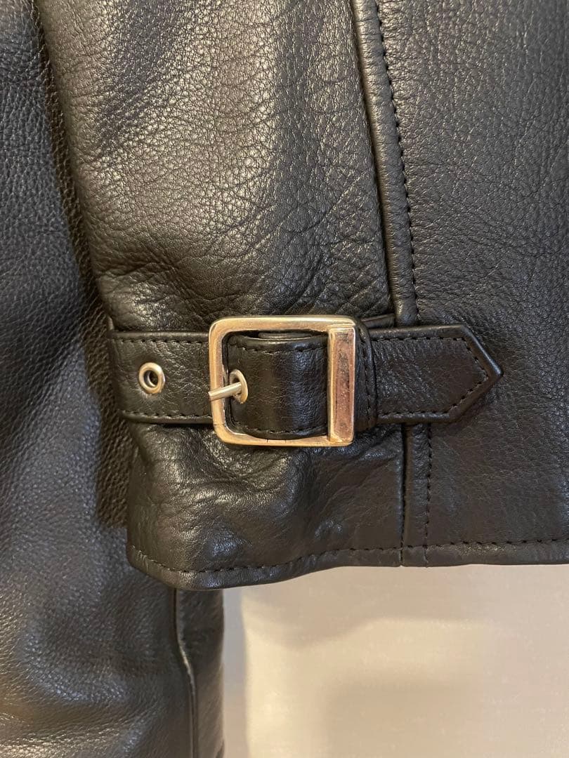 値下げ中！！【牛革】レザーシングルライダースジャケット 黒