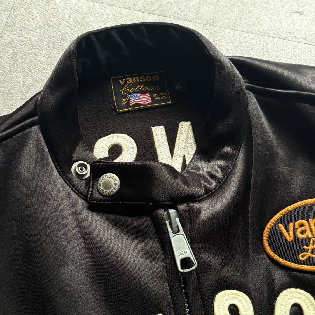 VANSON バンソン　ボンディングライダースジャケット　40周年記念モデル　黒