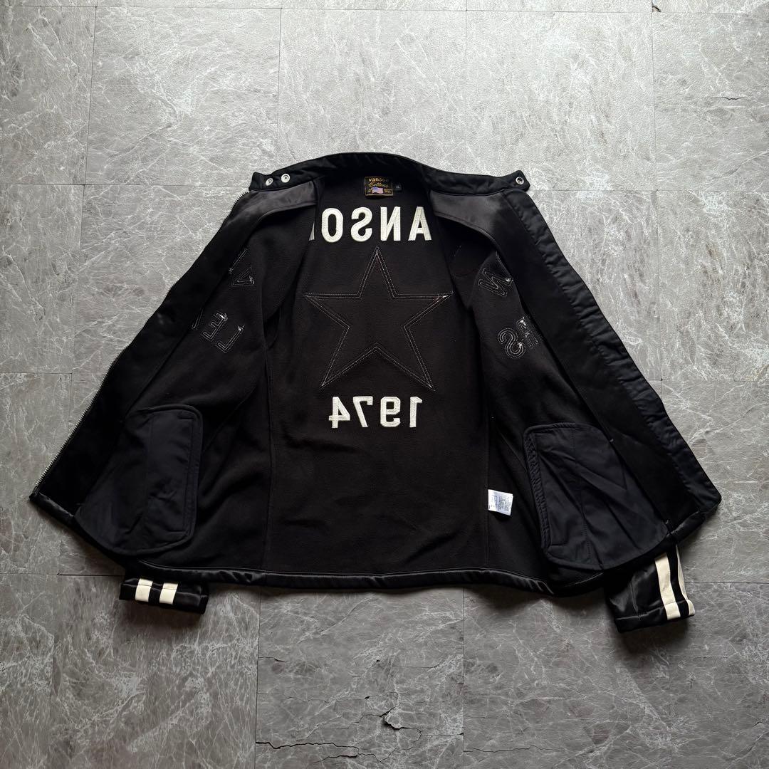 VANSON バンソン　ボンディングライダースジャケット　40周年記念モデル　黒