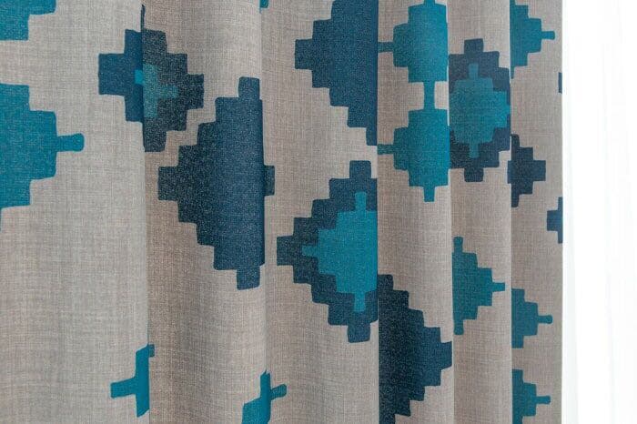 【新品】カーテン ドレープ おしゃれ インディゴ 北欧 上品 遮光 1級 日本製