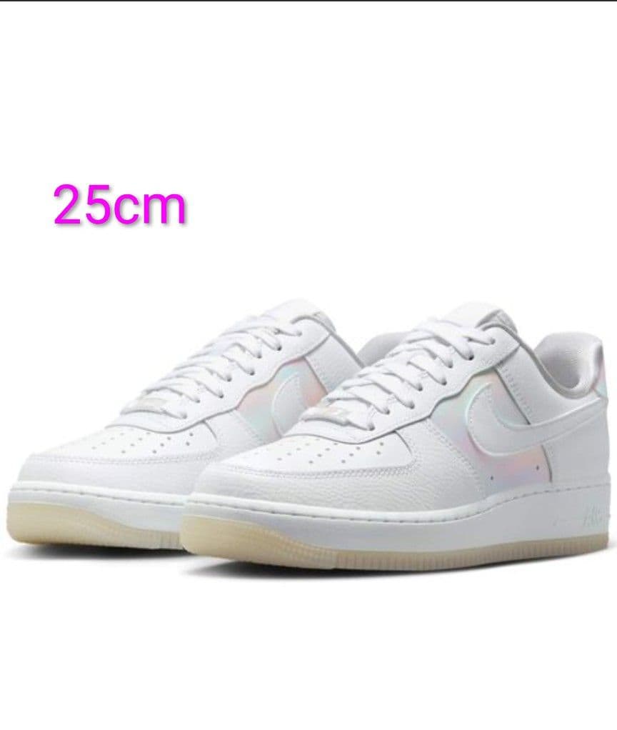 Nike Air Force 1 ホワイトスニーカー 25cm