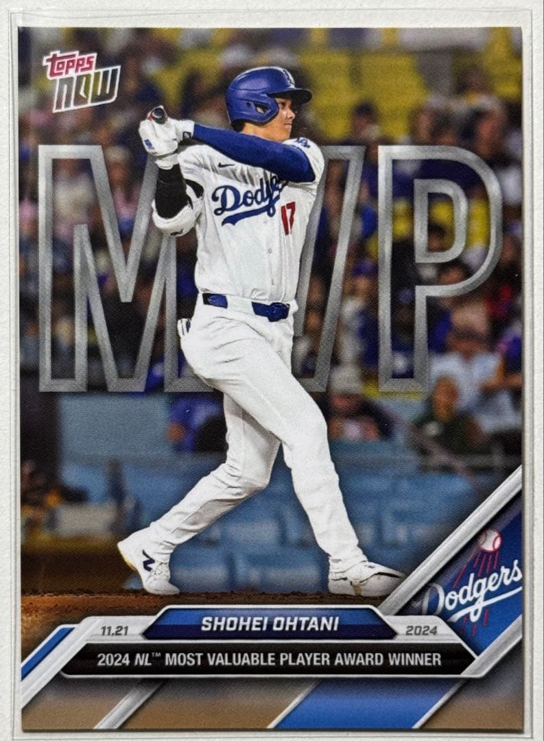 ★Topps Now 大谷翔平 メジャー史上初 3度目 満票MVP ５枚セット★