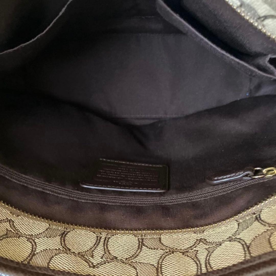 美品　COACH シグネチャー柄　キャンバストートバッグ ショルダーバッグ