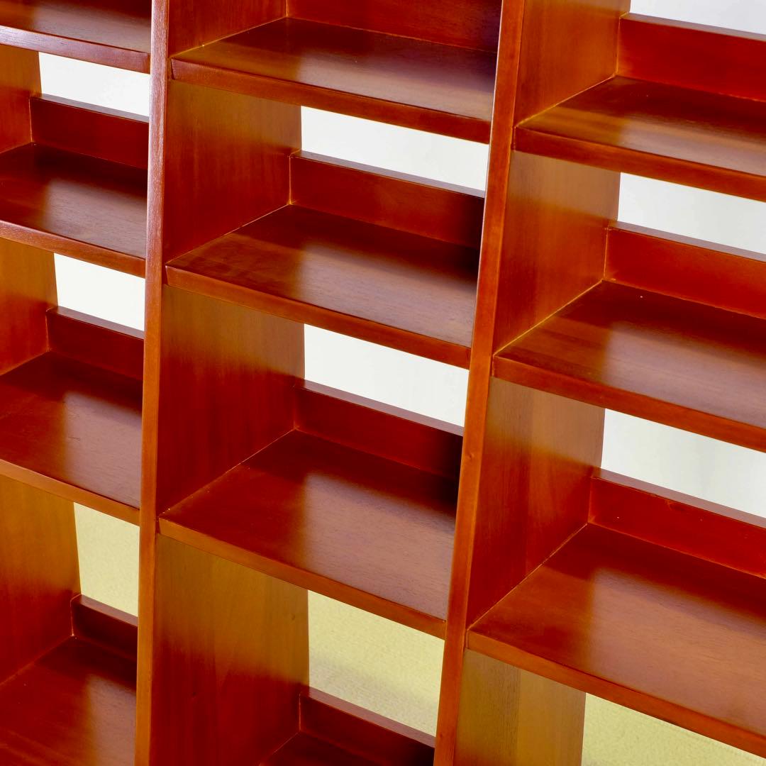 O 新品 シェルフ 飾り棚 収納棚 ディスプレイラック リビング収納 本棚 木製