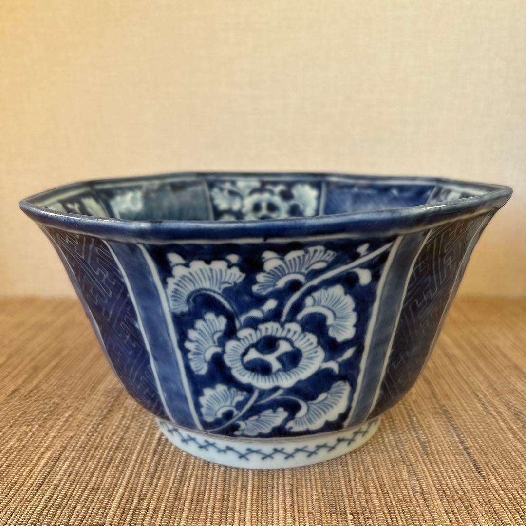 八角鉢　骨董