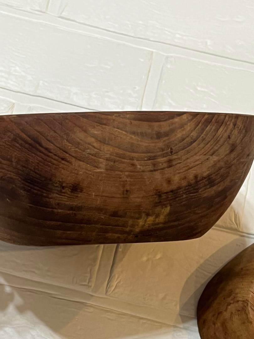 ボウル　タイ　天然木 サラダ　大鉢　器　サラダボウル　木製