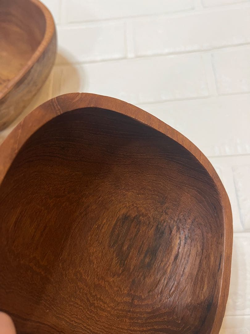 ボウル　タイ　天然木 サラダ　大鉢　器　サラダボウル　木製