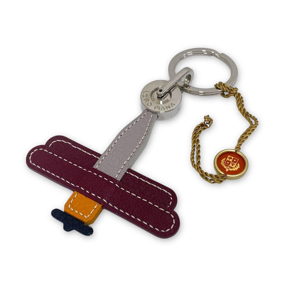 【貴重】 新品 Loro Piana ロロピアーナ チャーム キーリング 飛行機