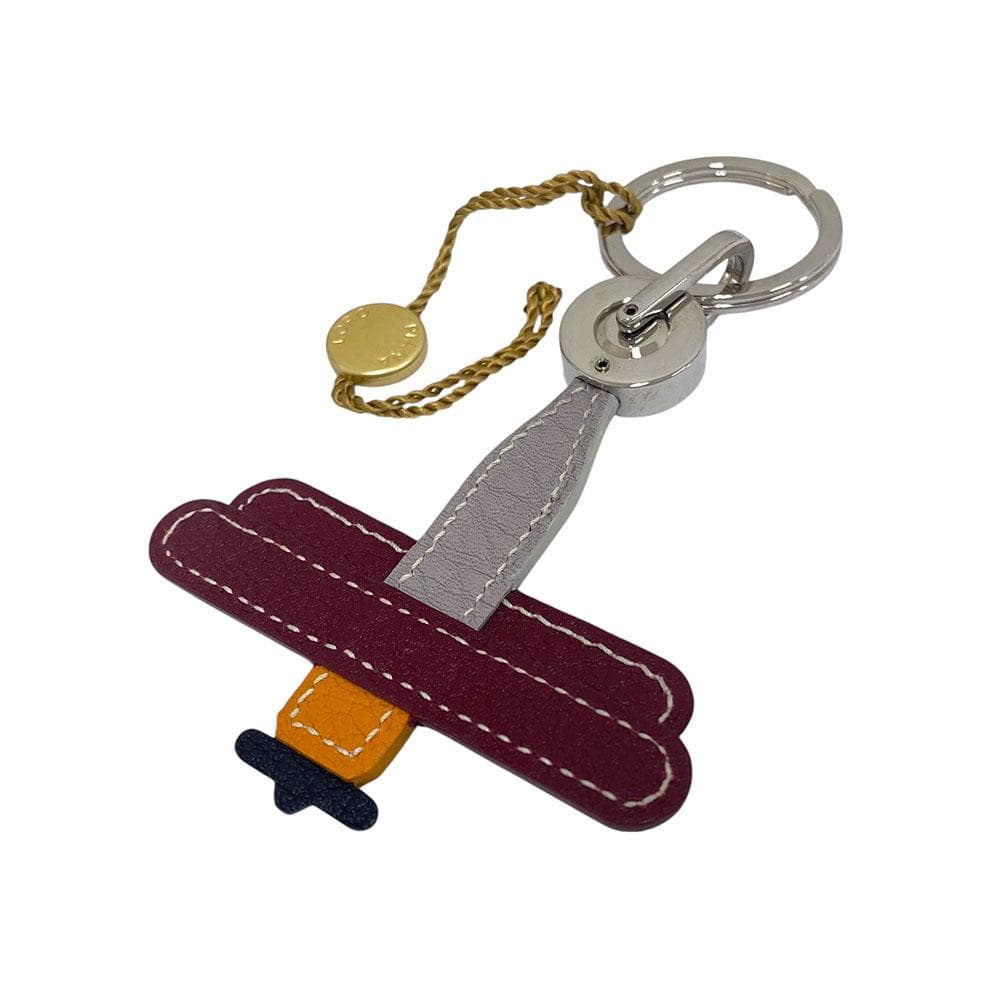 【貴重】 新品 Loro Piana ロロピアーナ チャーム キーリング 飛行機