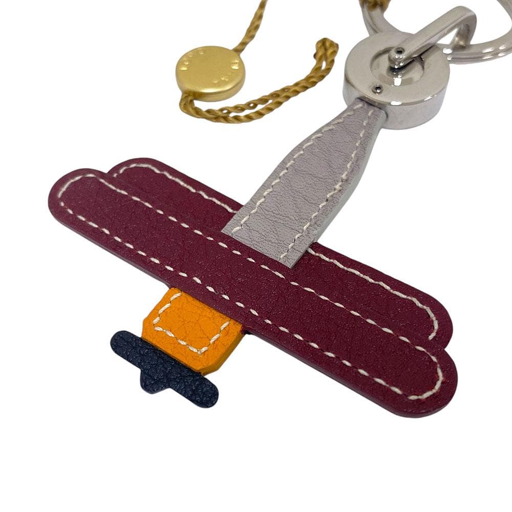 【貴重】 新品 Loro Piana ロロピアーナ チャーム キーリング 飛行機
