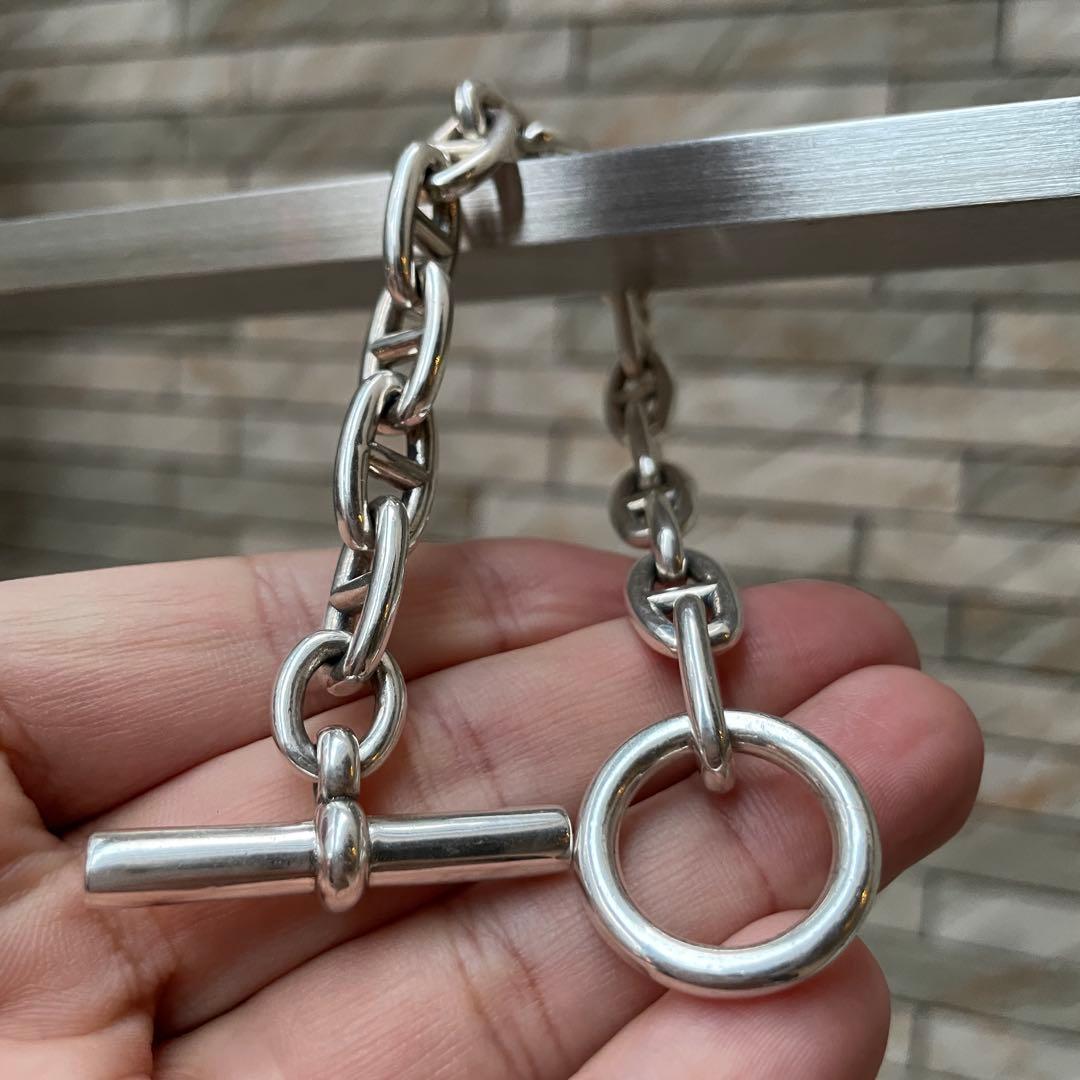 オーダー シルバー925 アンカーチェーンブレスレット シェーヌダンクル MM