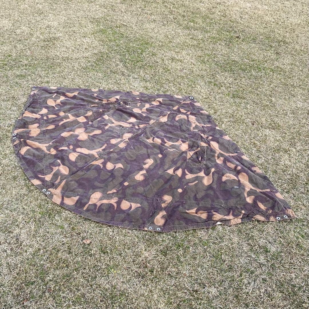 【超レア】ハンガリー軍幕　初期型　扇型　１枚②　迷彩　ハリケーンカモ　ミリタリー
