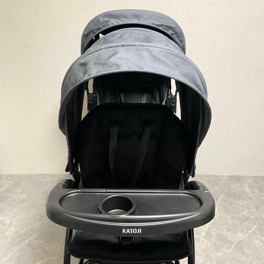 カトージ　二人でゴーDX デニム　二人乗りベビーカー　41000 KATOJI