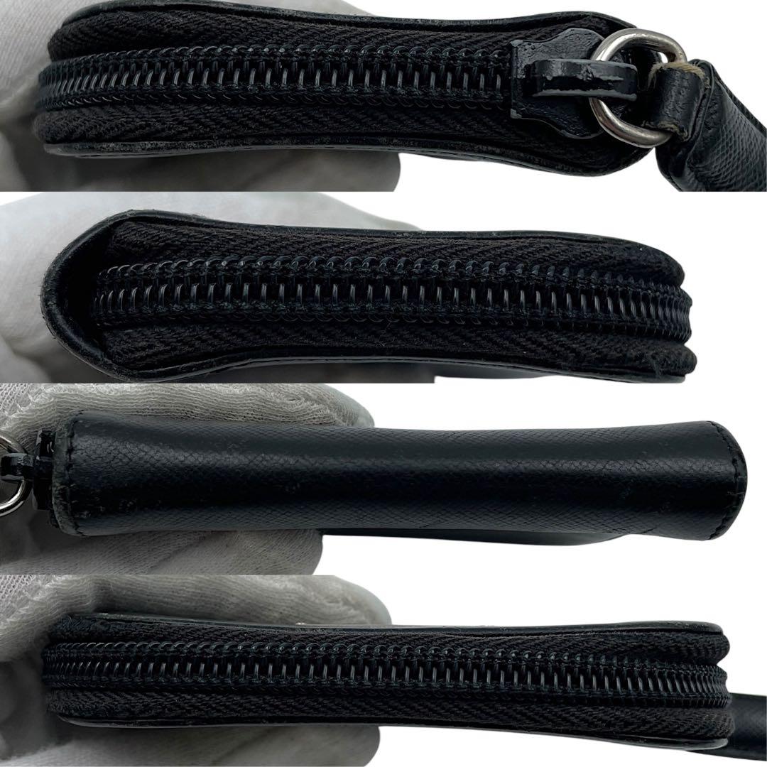 PRADA　プラダ　ケース　サフィアーノ　黒　ブラック　レザー