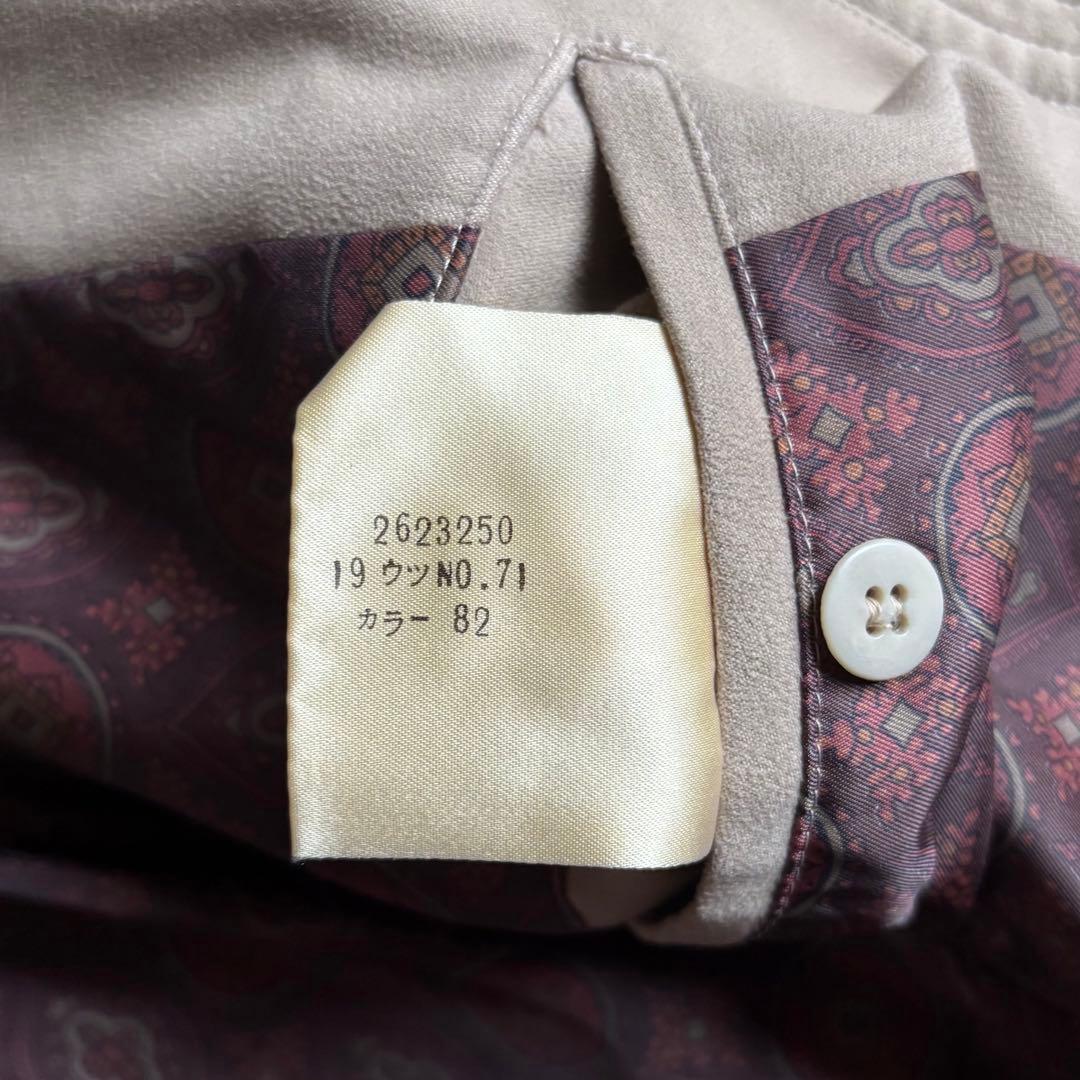 【80s vintage】スイングトップ　裏地ペイズリー　セパポケ　短丈　古着