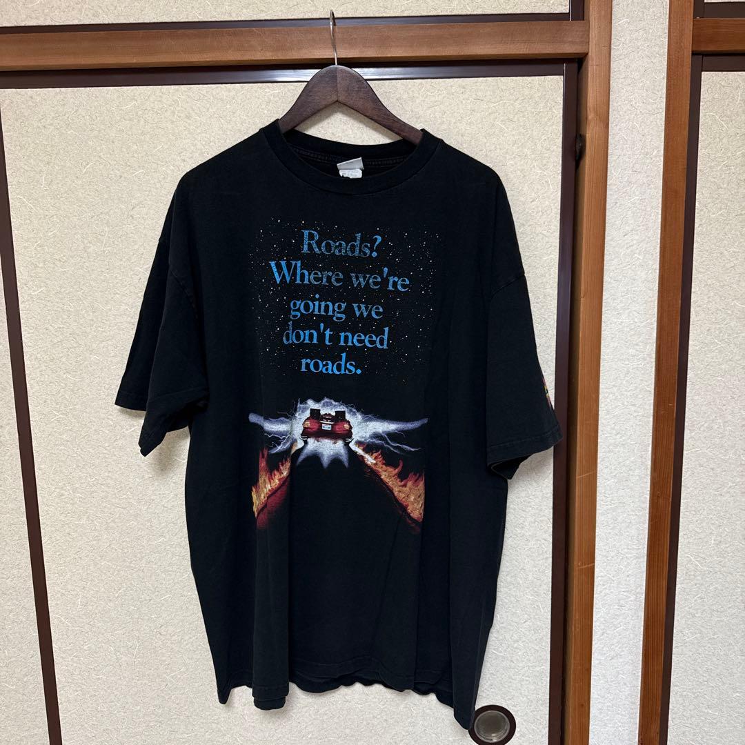 バック・トゥ・ザ・フューチャー Tシャツ XLサイズ ブラック