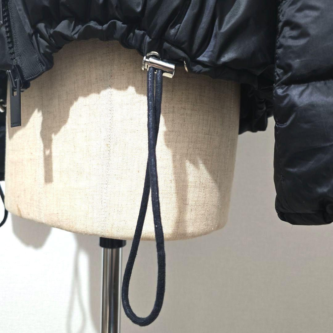 sacai ファー付き　ブラック　ダウンジャケット