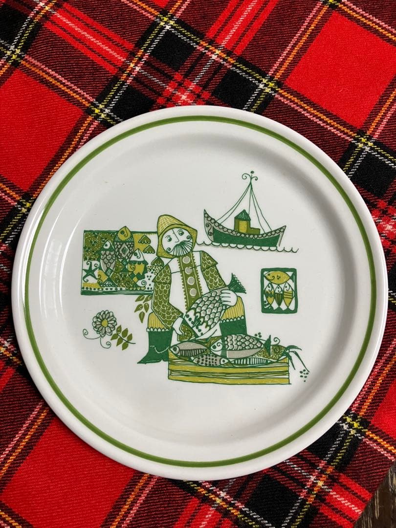 ノルウェー FIGGJO フィッギオ ペアプレート 1960年代