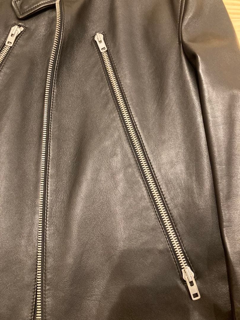 メゾンマルジェラ　5-ZIP LEATHER JACKET