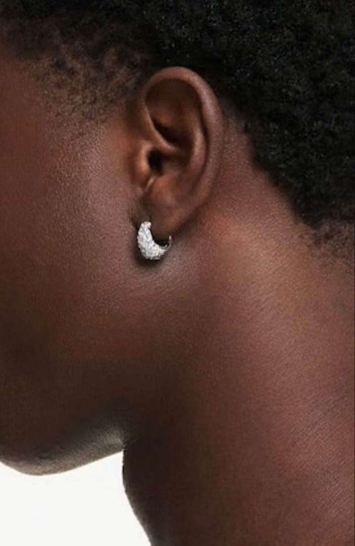 【スワロフスキー】Sublima フープピアス