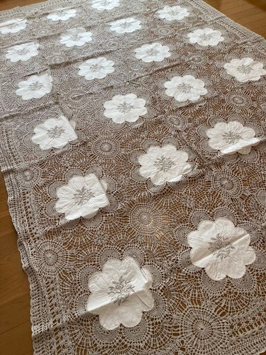 ハンドエンブロイダリー クロッシェ大判クロス