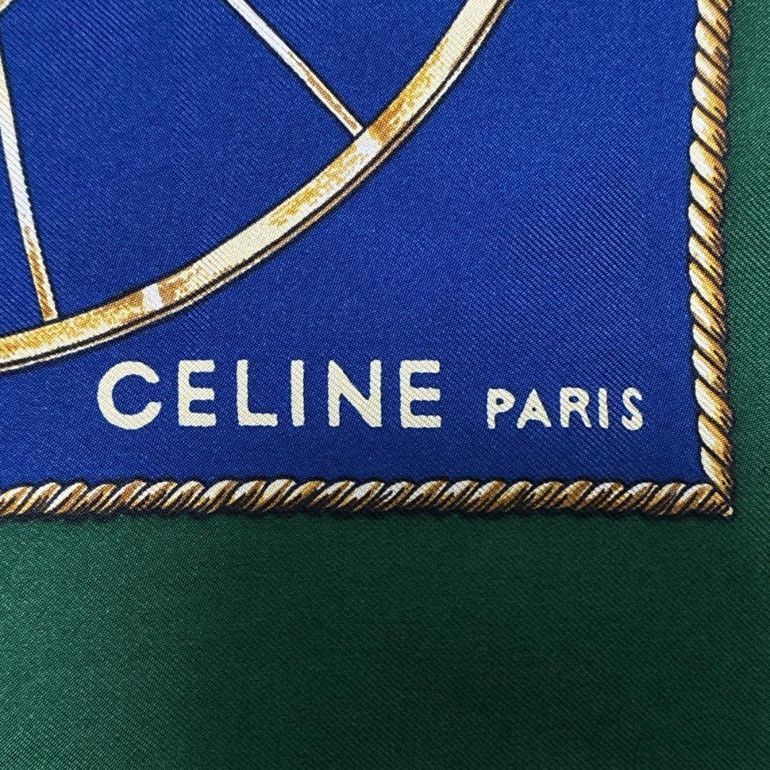 極美品✨CELINE セリーヌ 大判スカーフ ストール 楽器 鞍