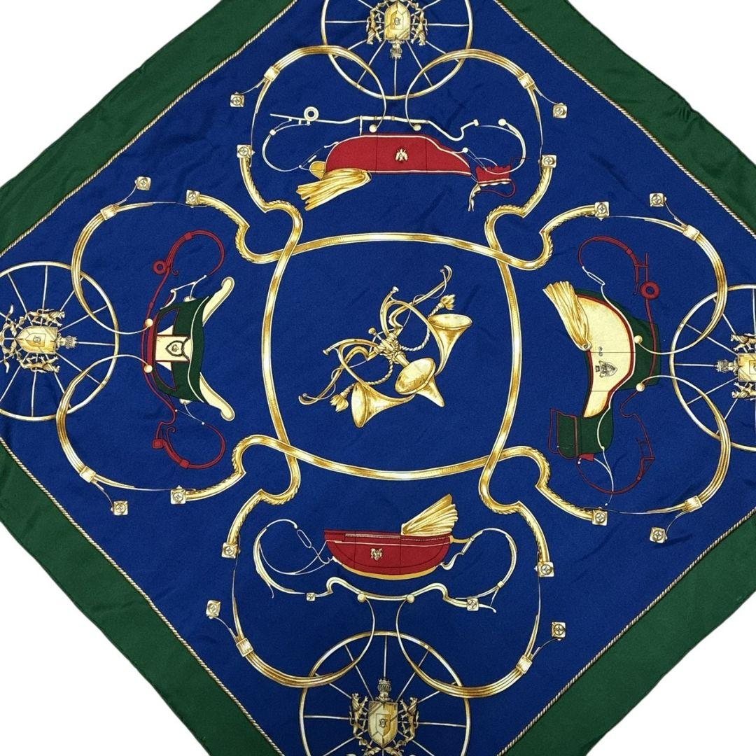 極美品✨CELINE セリーヌ 大判スカーフ ストール 楽器 鞍