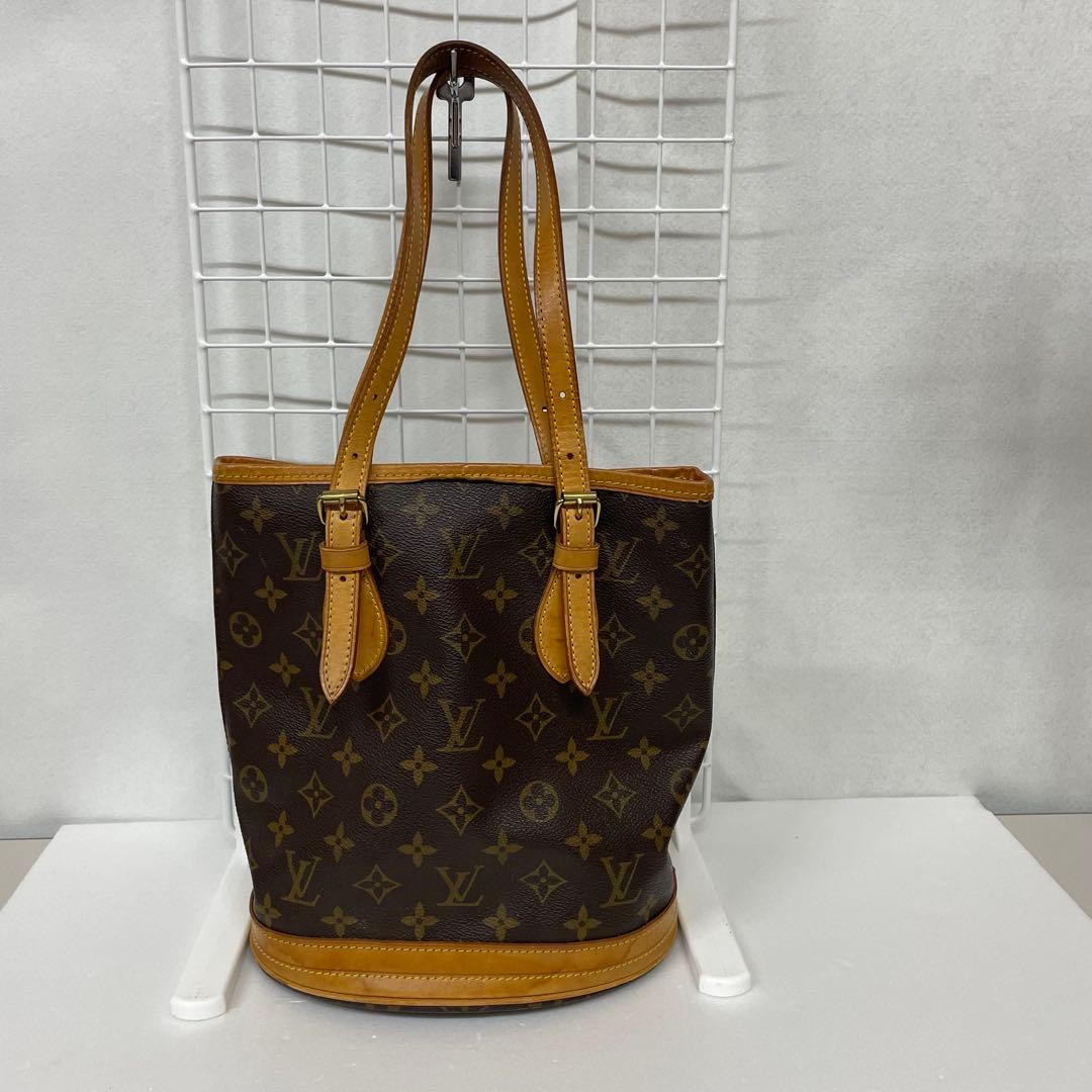 ルイヴィトン バケットPM トートバッグ モノグラム ブラウン ヴィンテージ