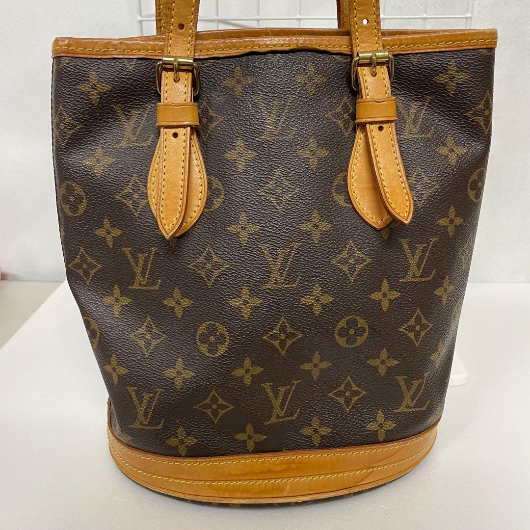 ルイヴィトン バケットPM トートバッグ モノグラム ブラウン ヴィンテージ