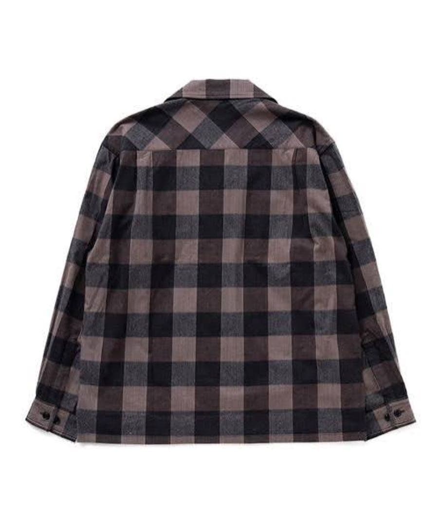 BEDWIN オープンカラーシャツ　ブロックチェック