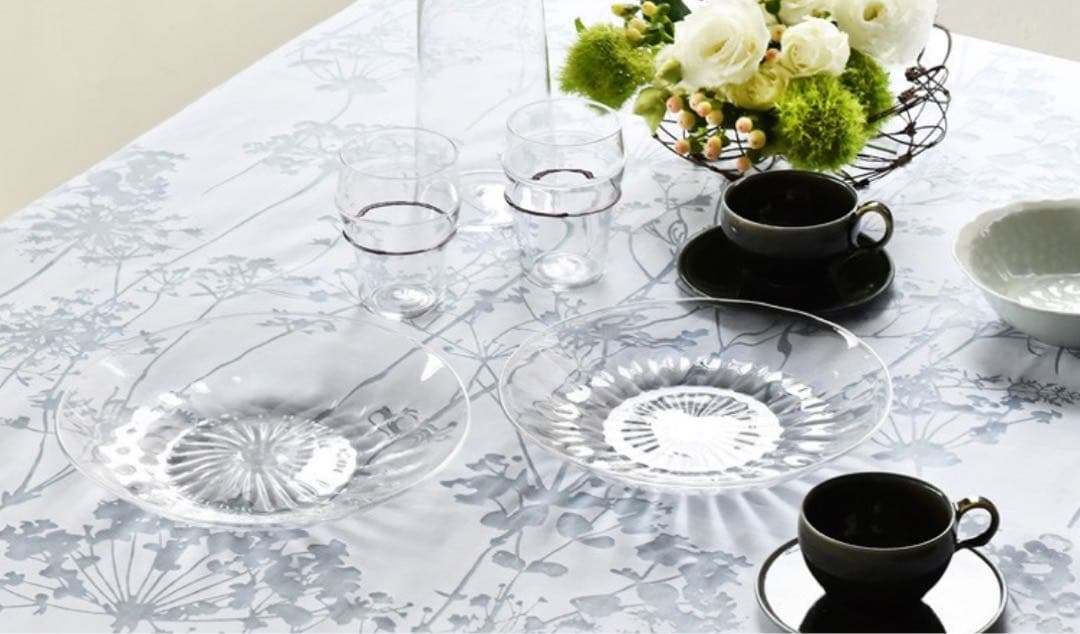 【完売】河上智美 吹きガラス サマープレート 6枚セット 大皿