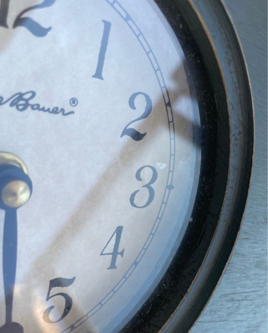 EddieBauer Wooden Mantel Clock 置き時計 レア