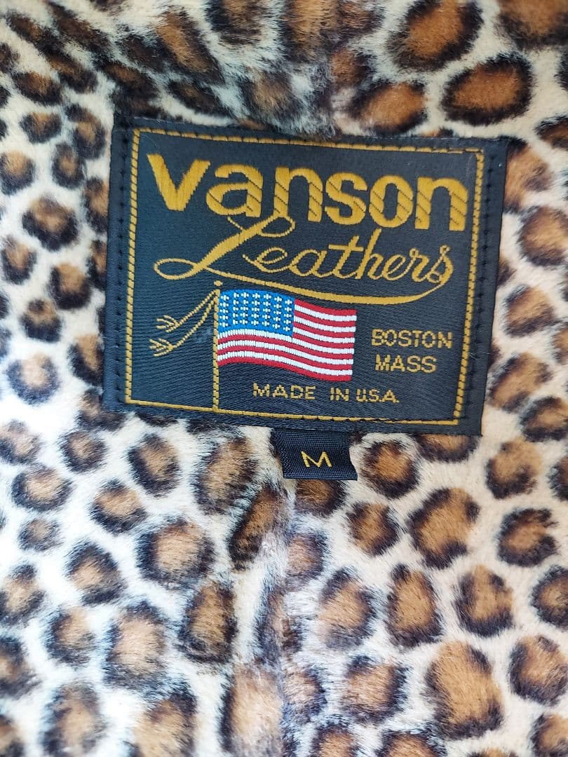 vanson レザーシングルライダースジャケット Mサイズ