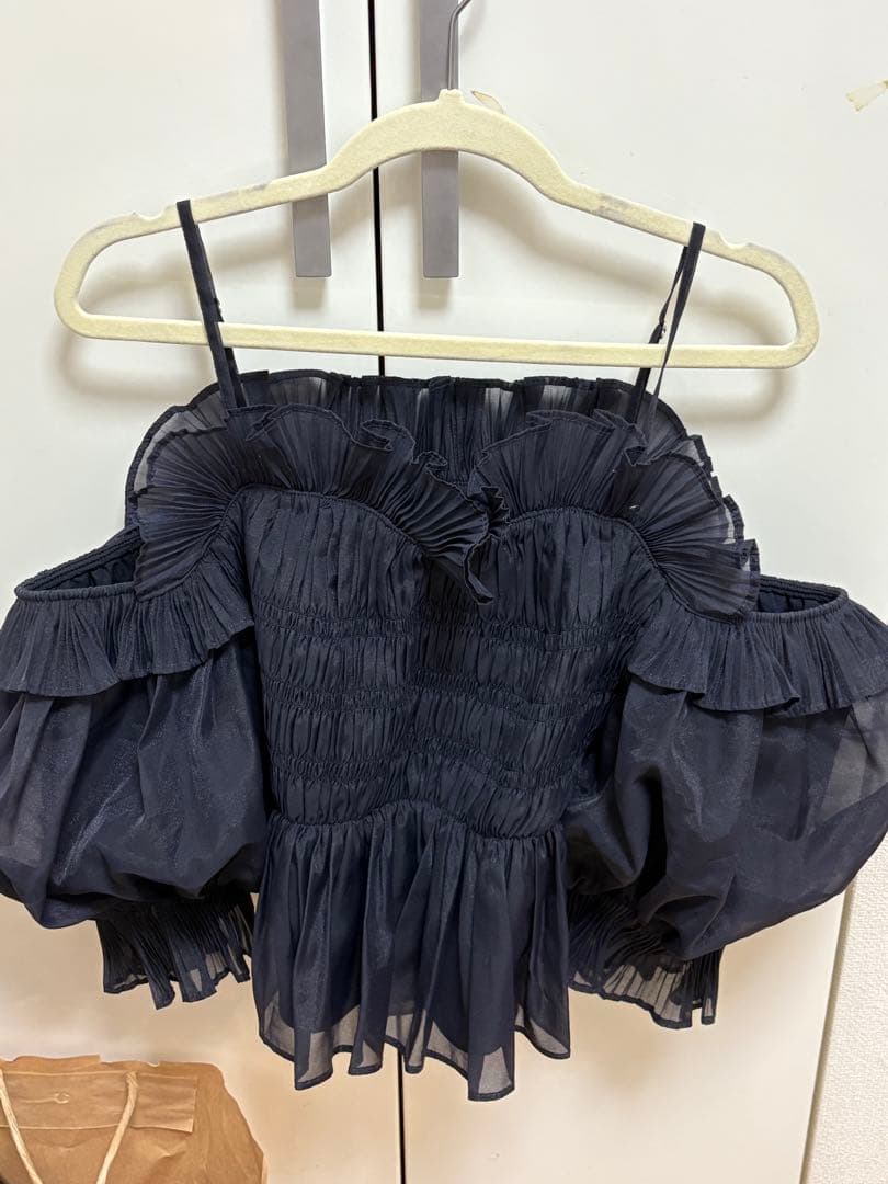 snidel オフショル　ネイビー