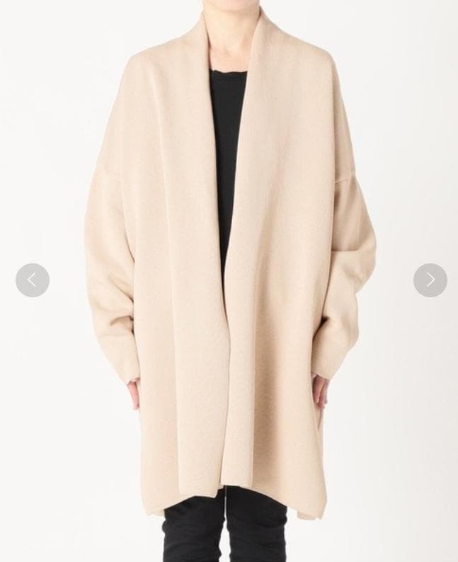 ドゥーズィエムクラス Twins cotton ショートガウン ノーカラー