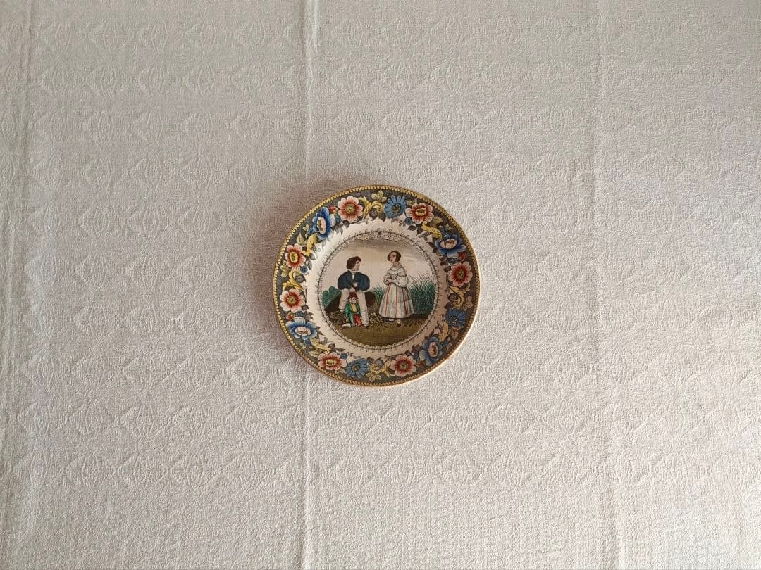 【プップさま】antique ❀ 美しい転写の アンティーク プレート