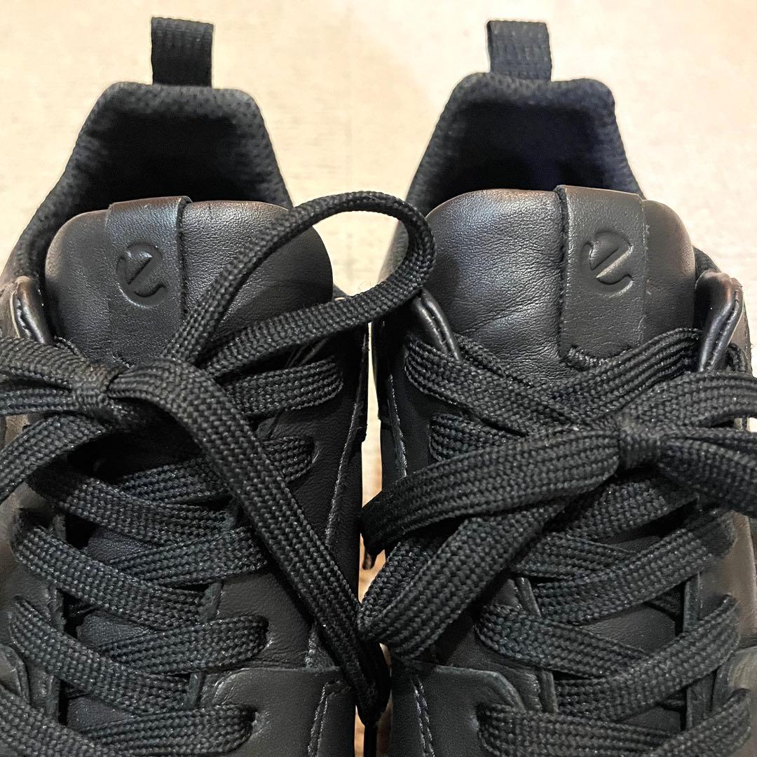 美品♪ecco エコー スニーカー 黒STREET720 24.0 ゴアテックス
