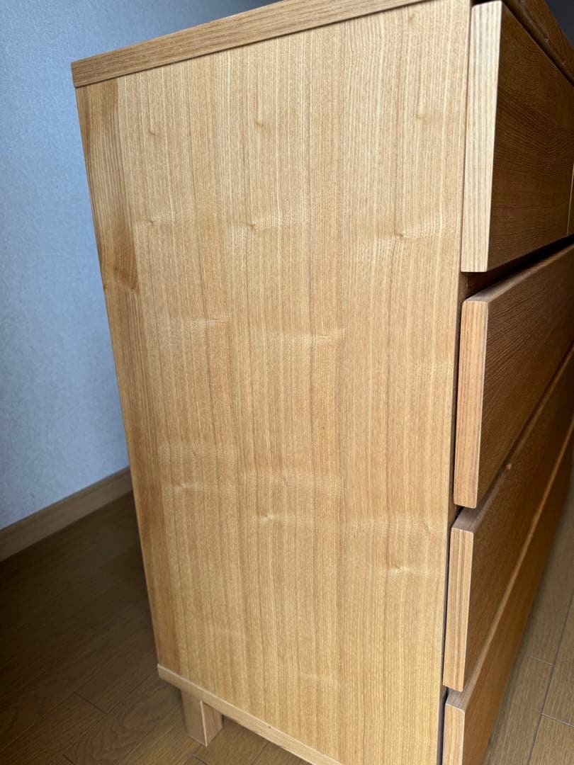 無印良品　木製4段チェスト　廃盤品