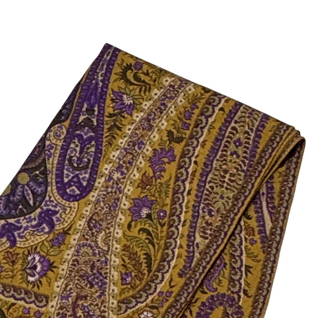 美品✨ETRO エトロ シルク混 イタリア製 大判ストール スカーフ ペイズリー