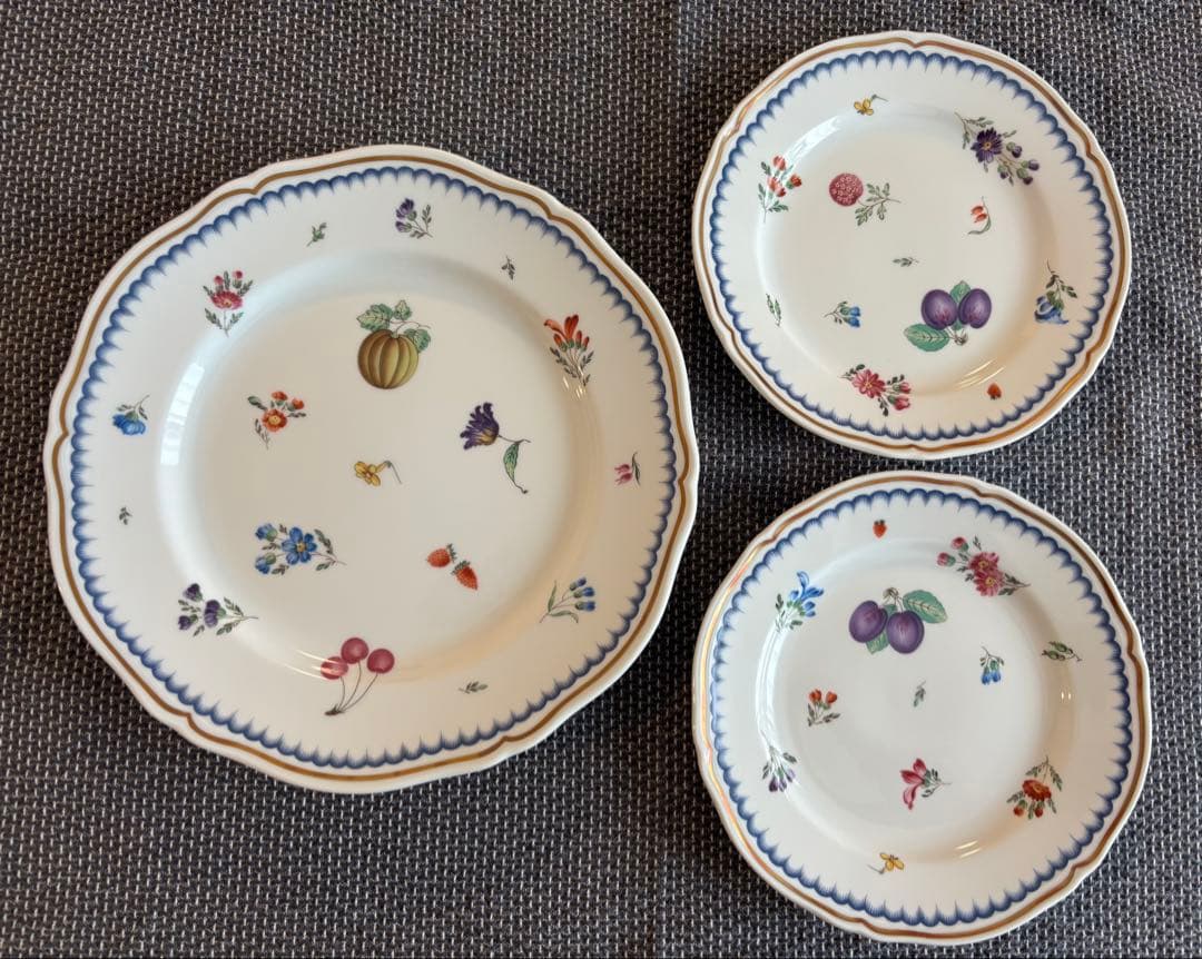 【リチャードジノリ／イタリアンフルーツ プレート3枚セット】