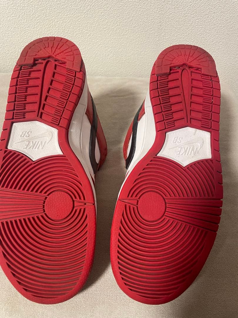 t*u様 Nike SB Dunk Low Pro レッド/ホワイト/ブラック