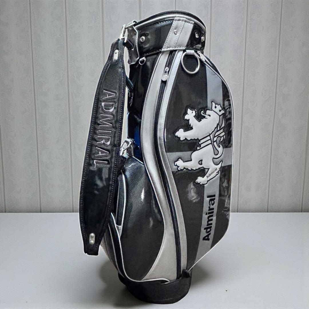 Admiral アドミラル キャディバッグ 9.5型 ブラック×シルバー