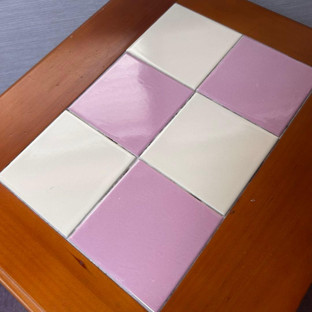 希少　カントリー調　カントリー家具　木製　ダストボックス　ゴミ箱　2段　4分割