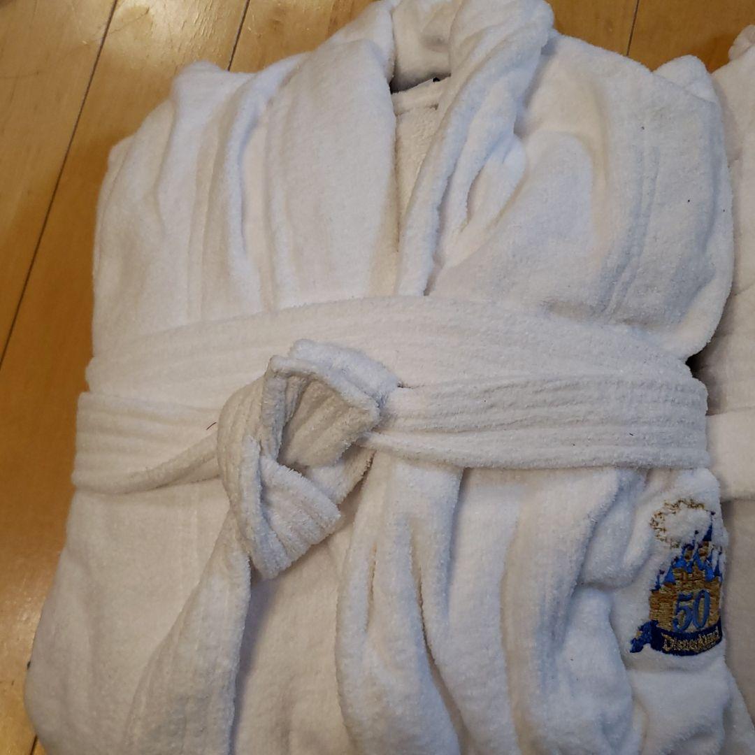 カリフォルニアディズニーランド 50周年 バスローブ 2枚セット