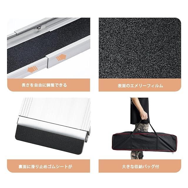 【開封済・未使用】gardhom車椅子用スロープ2本セット　使用高さ8～35cm