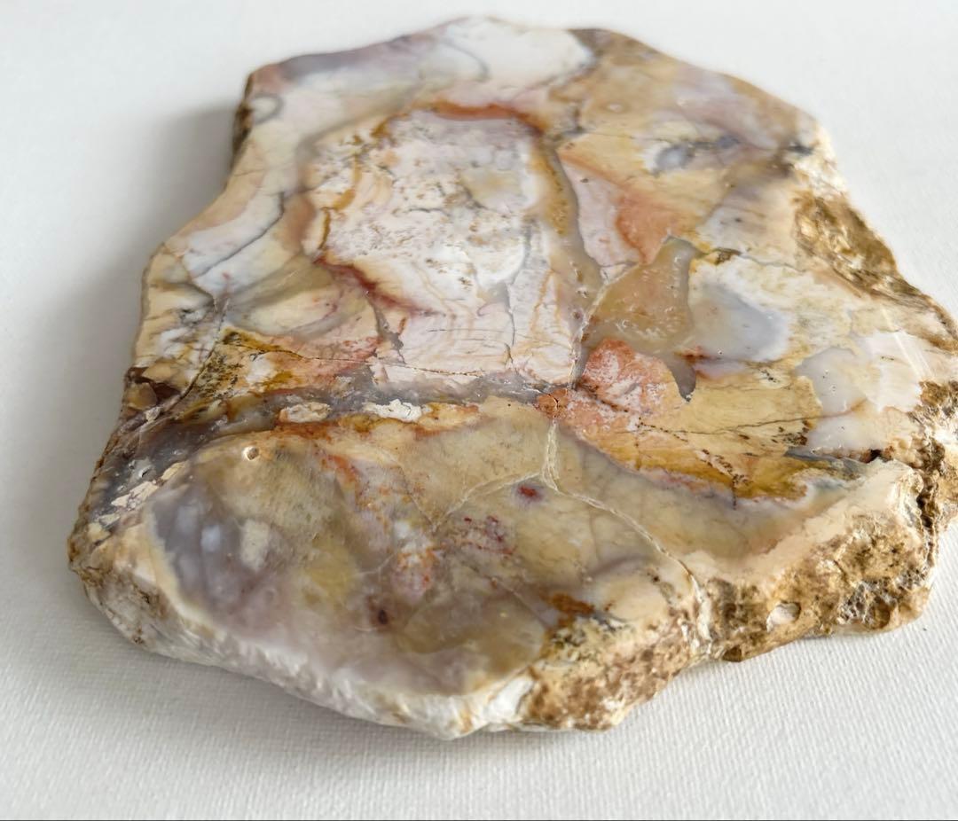 【新品未使用】アゲート　瑪瑙　スラブ　プレート　 約15㎝×20㎝