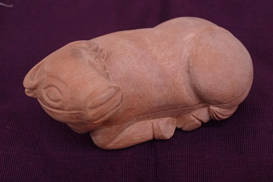 一麿作 白檀香合 干支 共箱 丑（うし）申（さる）酉（とり）天香堂 全3点