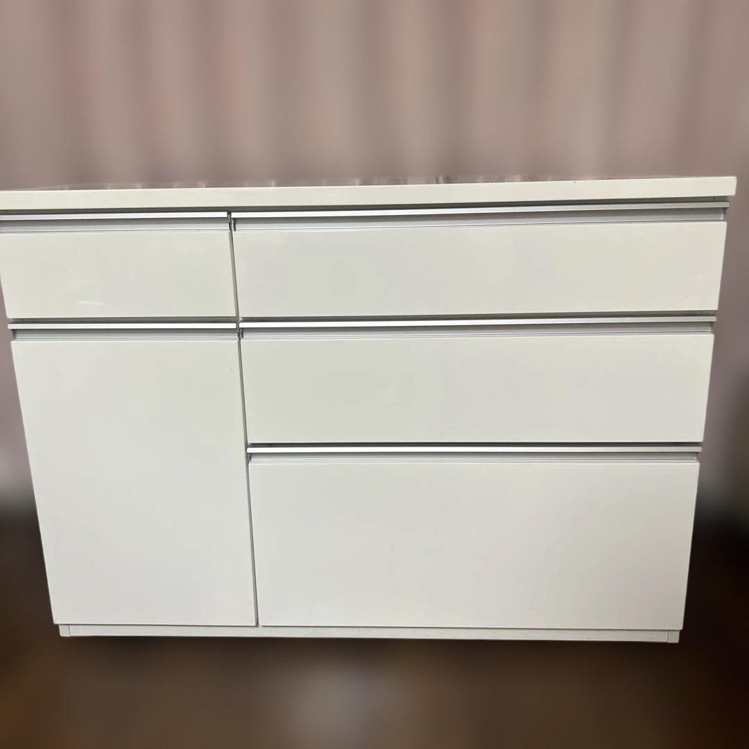 ニトリ　キュリー2 120CT WH キッチンカウンター