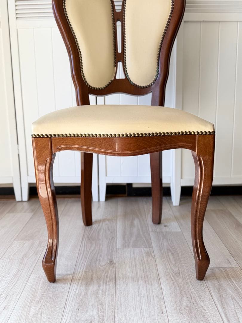 ④サルタレッリ ダイニングチェア 猫脚チェア 1脚　(4脚同時販売)