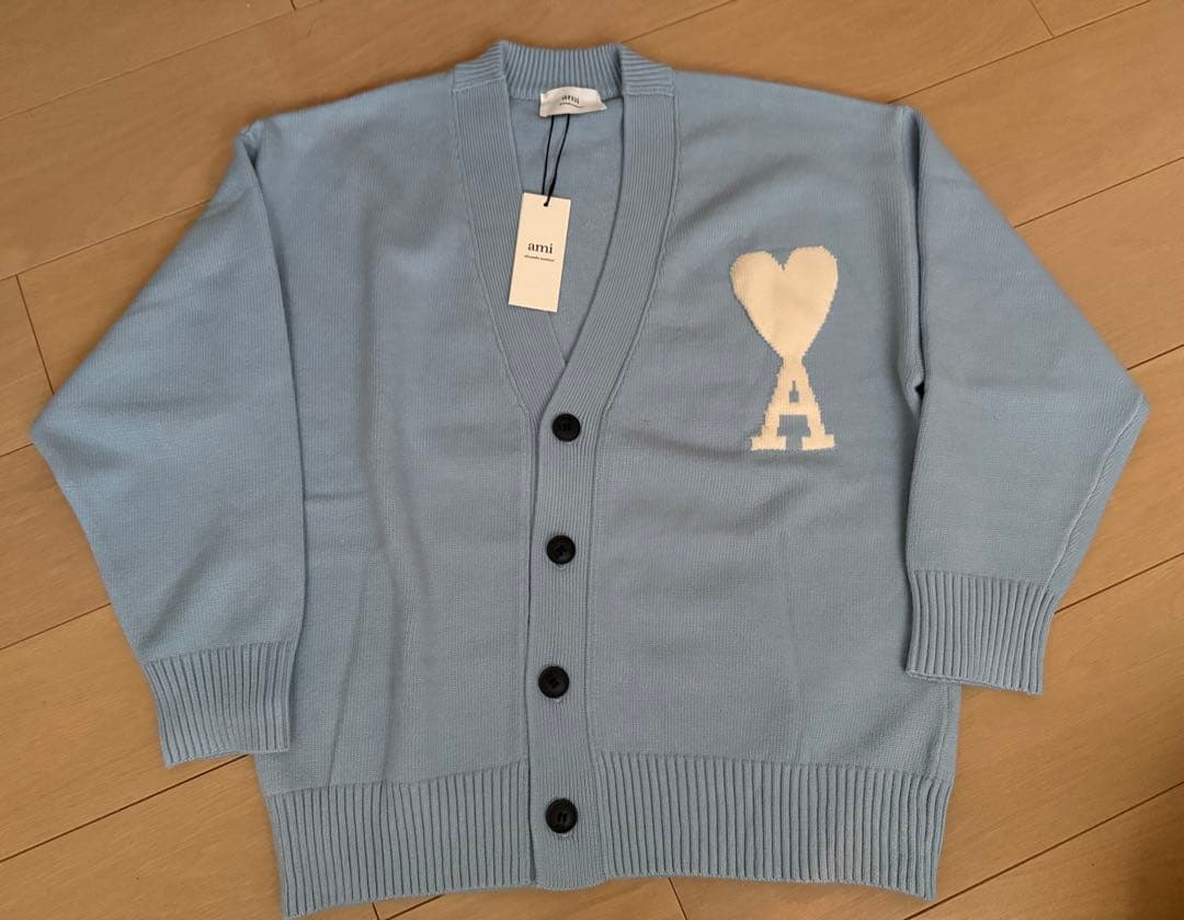 カーディガン セーター　水色　M